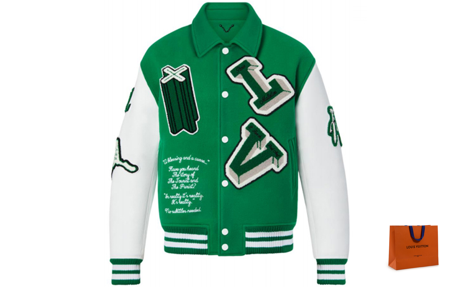 LOUIS VUITTON Кожаная куртка варсити, Shopping Bag Included
LOUIS VUITTON Кожаная куртка варсити, Shopping Bag Included