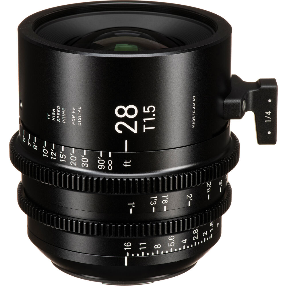 Sigma 28mm T1.5 FF высокоскоростной фиксированный объектив (крепление EF)
Sigma 28mm T1.5 FF высокоскоростной фиксированный объектив (крепление EF)