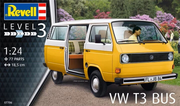 Пластиковая модель VW T3 BUS 1/25 Revell
Пластиковая модель VW T3 BUS 1/25 Revell