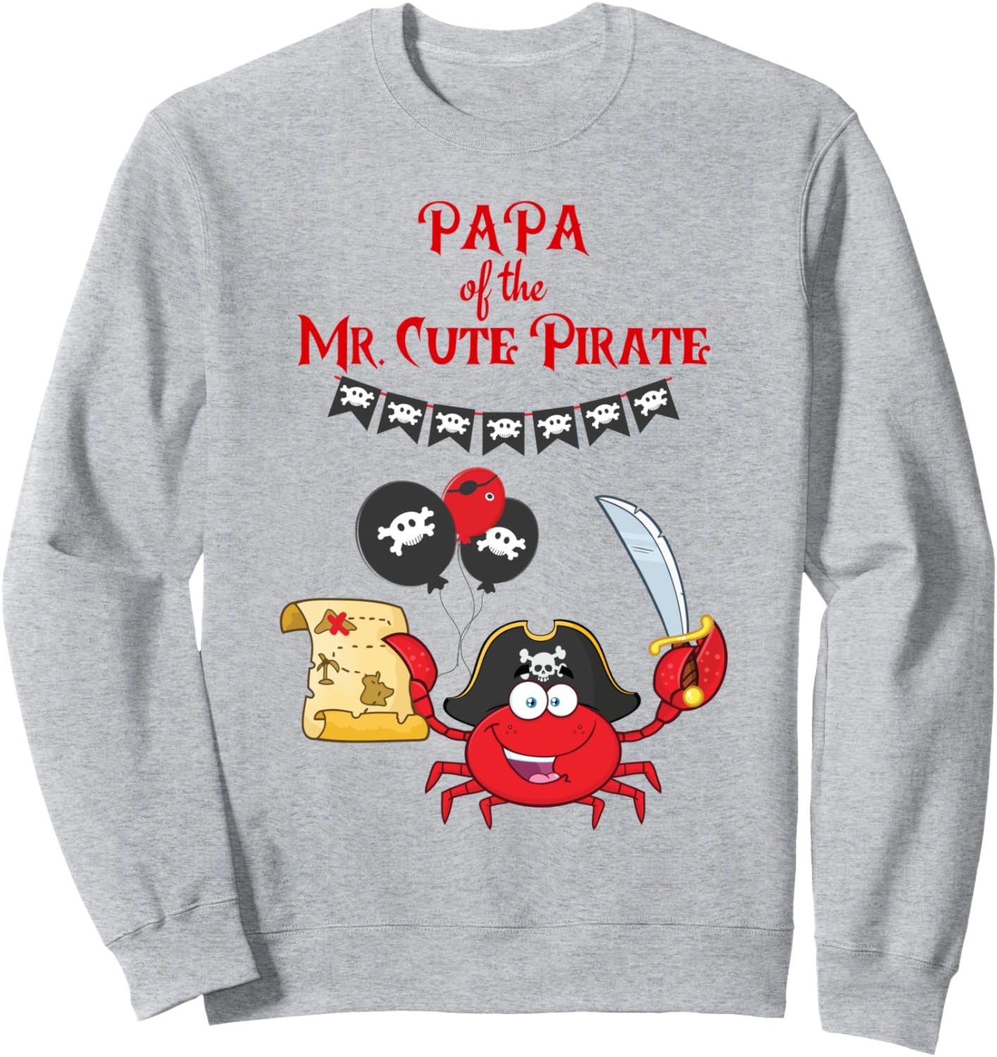 Толстовка «Папа милого пирата, морской парусный спорт, вечеринка в честь дня рождения» Family Look Pirate Sailing Theme Decorations Gifts, серый
Толстовка «Папа милого пирата, морской парусный спорт, вечеринка в честь дня рождения» Family Look Pirate Sailing Theme Decorations Gifts, серый