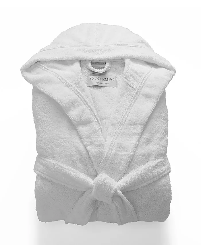 Турецкий махровый халат с капюшоном Cassadecor, белый
Турецкий махровый халат с капюшоном Cassadecor, белый