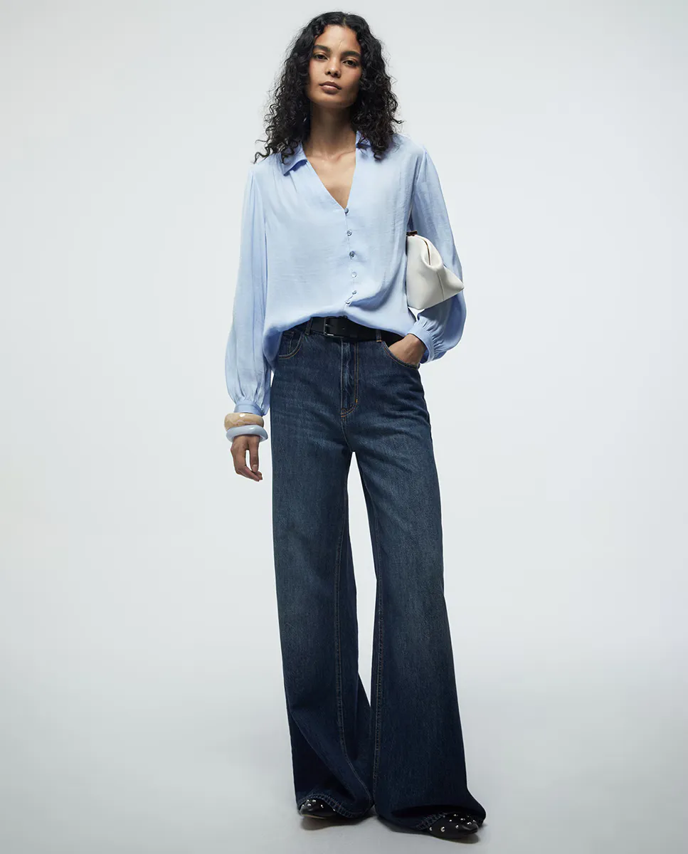 Блуза с пуговицами Sfera, светло-голубой
Блуза с пуговицами Sfera, светло-голубой