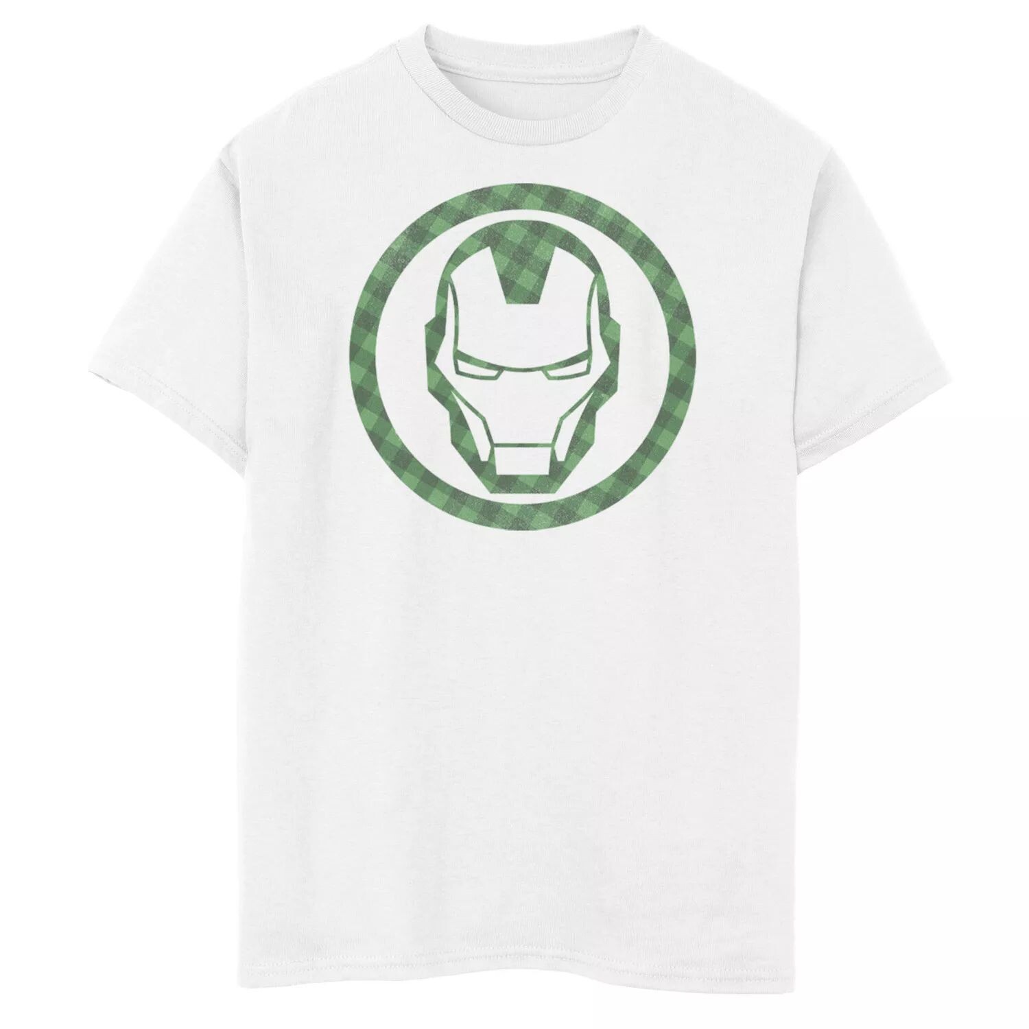 Футболка в клетку с графическим логотипом Marvel для мальчиков 8–20 лет, посвященная Дню Святого Патрика, Железного человека Marvel 
Футболка в клетку с графическим логотипом Marvel для мальчиков 8–20 лет, посвященная Дню Святого Патрика, Железного человека Marvel