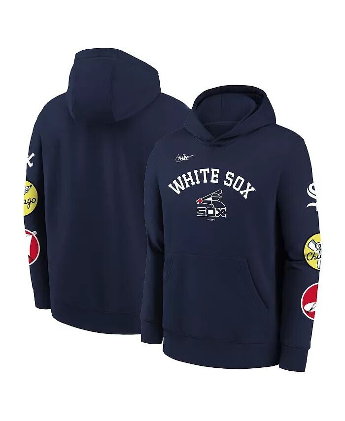 Толстовка с капюшоном для больших мальчиков и девочек Navy Chicago White Sox Rewind Lefty Nike
Толстовка с капюшоном для больших мальчиков и девочек Navy Chicago White Sox Rewind Lefty Nike