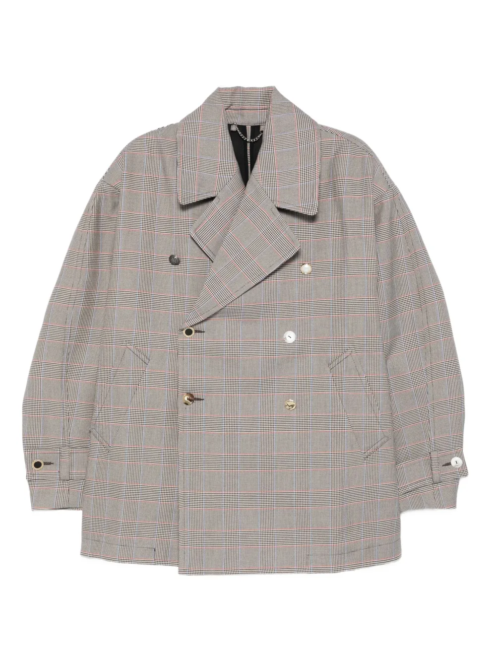 Двубортное пальто в клетку Charles Jeffrey Loverboy, нейтральный
Двубортное пальто в клетку Charles Jeffrey Loverboy, нейтральный