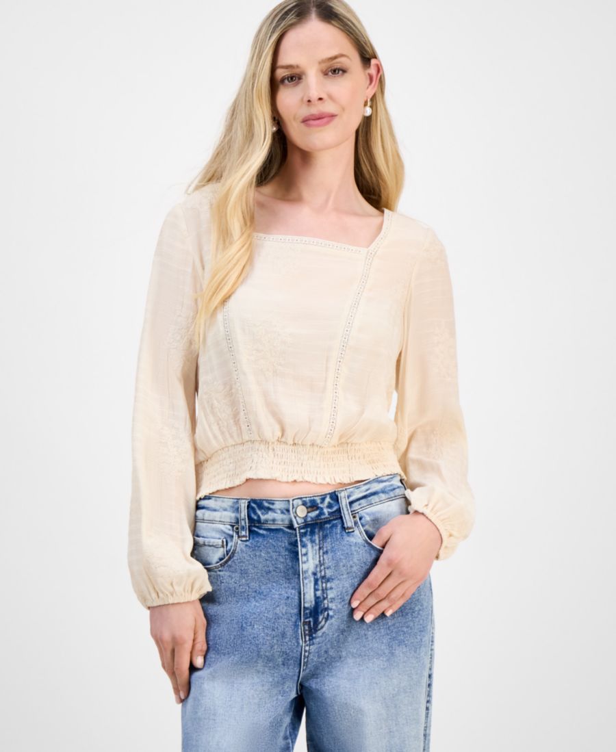 Укороченная блузка с вышитой кружевной отделкой, эксклюзивно для Macy's And Now This, Ivory
Укороченная блузка с вышитой кружевной отделкой, эксклюзивно для Macy's And Now This, Ivory