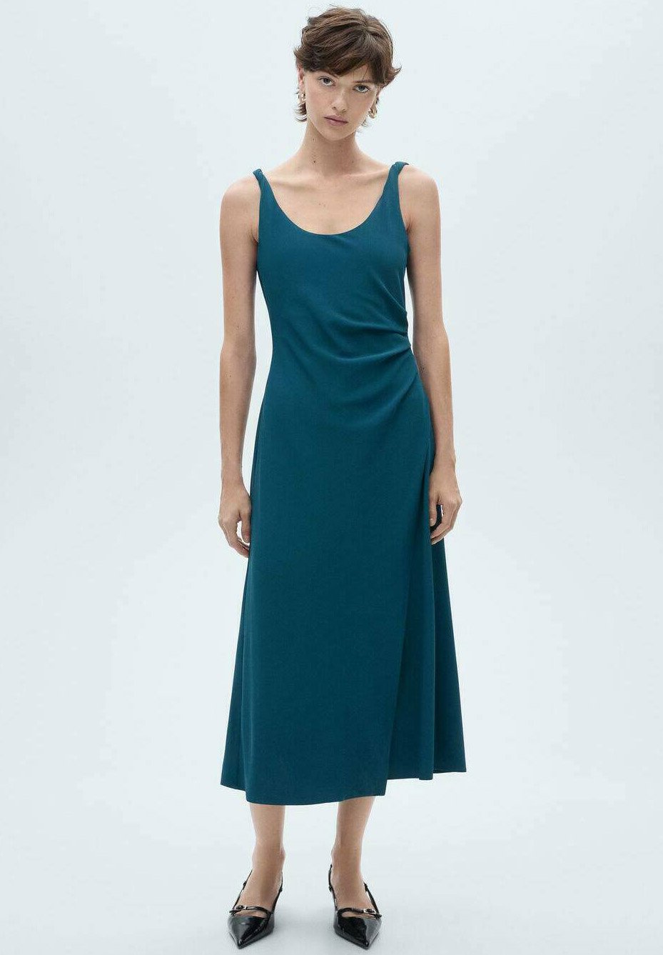 Повседневное платье Mango, сине-зеленый
Повседневное платье Mango, сине-зеленый
