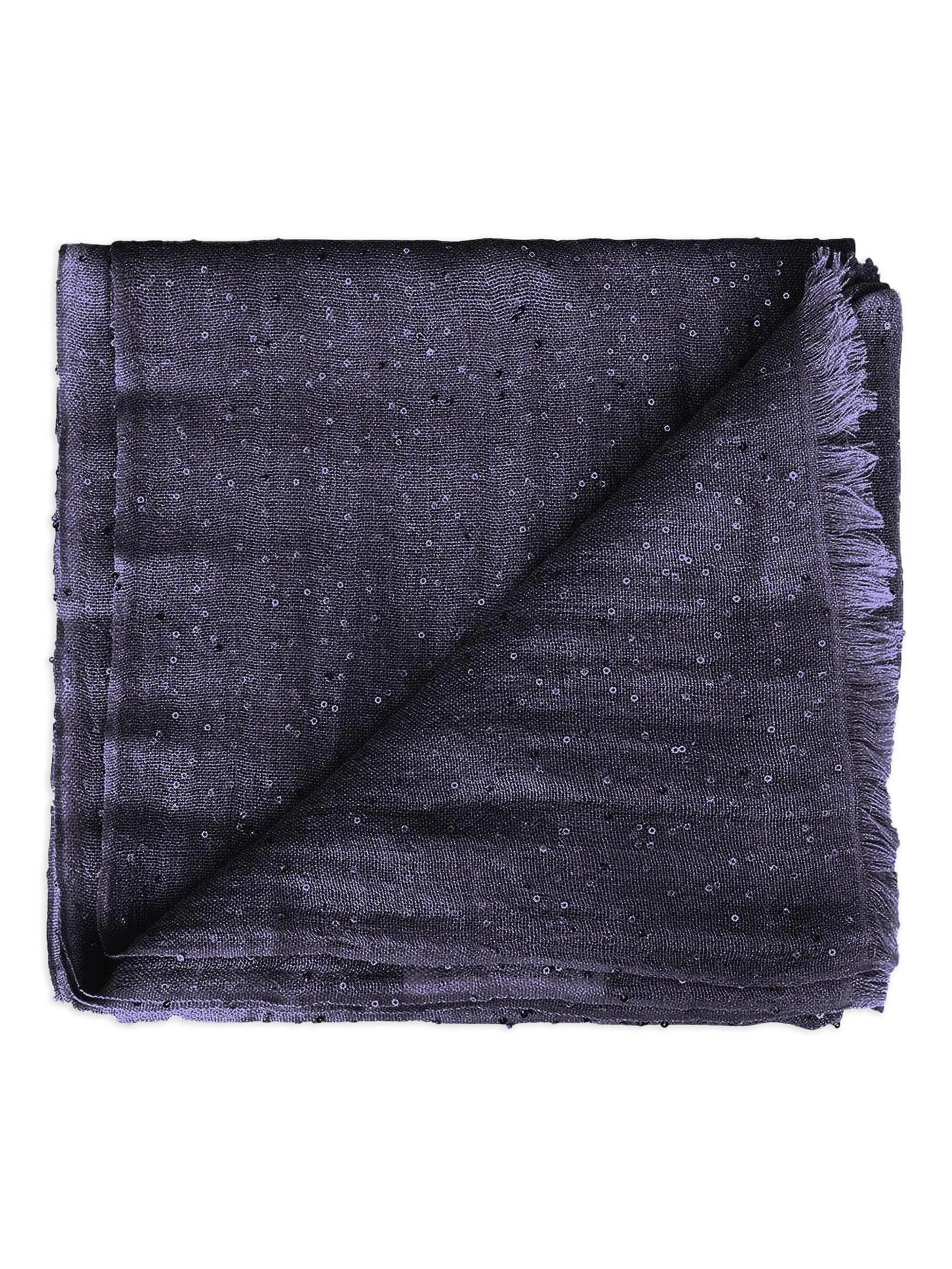 Шарф с бахромой, украшенный блестками Brunello Cucinelli, синий
Шарф с бахромой, украшенный блестками Brunello Cucinelli, синий