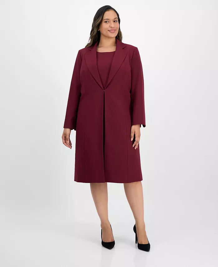 Комплект платья-футляр без рукавов Plus Size Le Suit, красный
Комплект платья-футляр без рукавов Plus Size Le Suit, красный