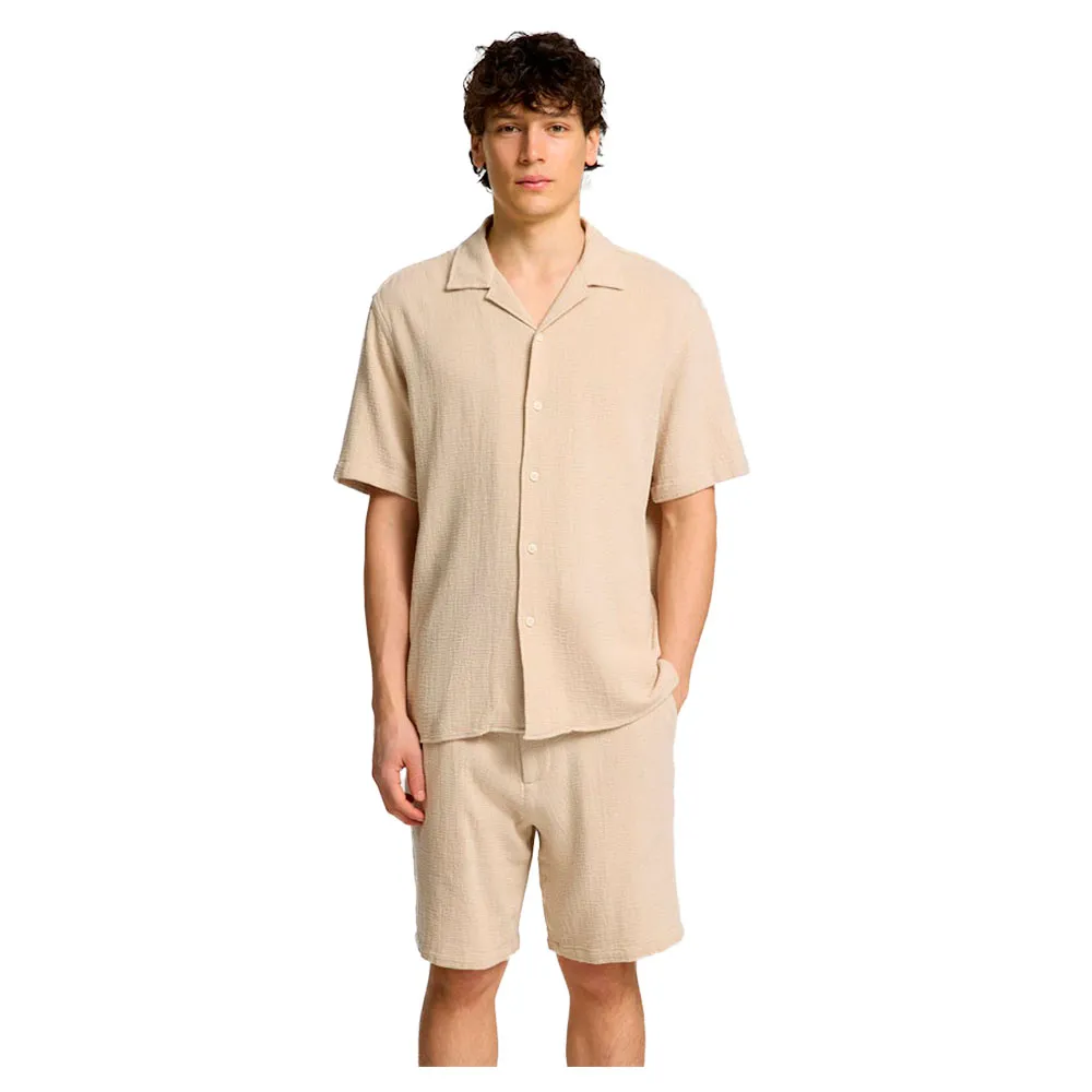 Рубашка с коротким рукавом Selected Sal Resort Relax Fit, бежевый
Рубашка с коротким рукавом Selected Sal Resort Relax Fit, бежевый