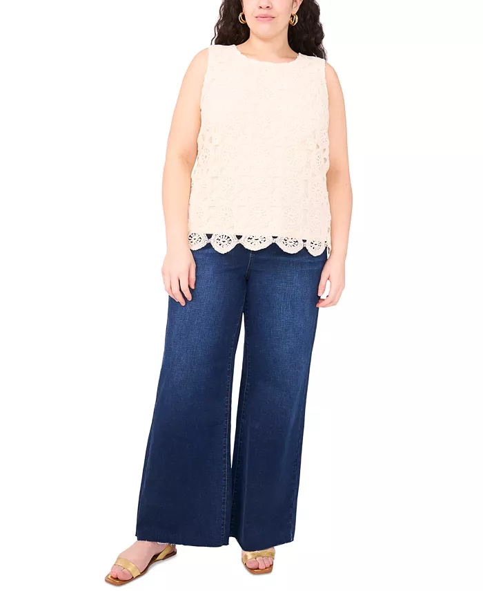 Майка больших размеров с кроше спереди и фестончатым краем Vince Camuto, коричневый/бежевый
Майка больших размеров с кроше спереди и фестончатым краем Vince Camuto, коричневый/бежевый