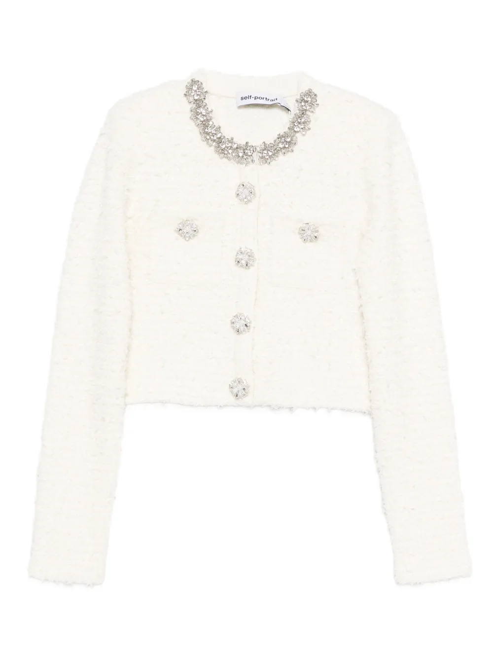 Кардиган с декорированными пуговицами Self-Portrait, нейтральный
Кардиган с декорированными пуговицами Self-Portrait, нейтральный
