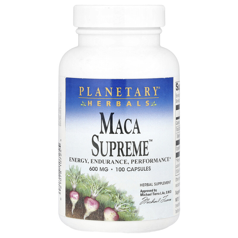 Planetary Herbals, Maca Supreme , 1200 мг, 100 капсул (600 мг на капсулу)
Planetary Herbals, Maca Supreme , 1200 мг, 100 капсул (600 мг на капсулу)
