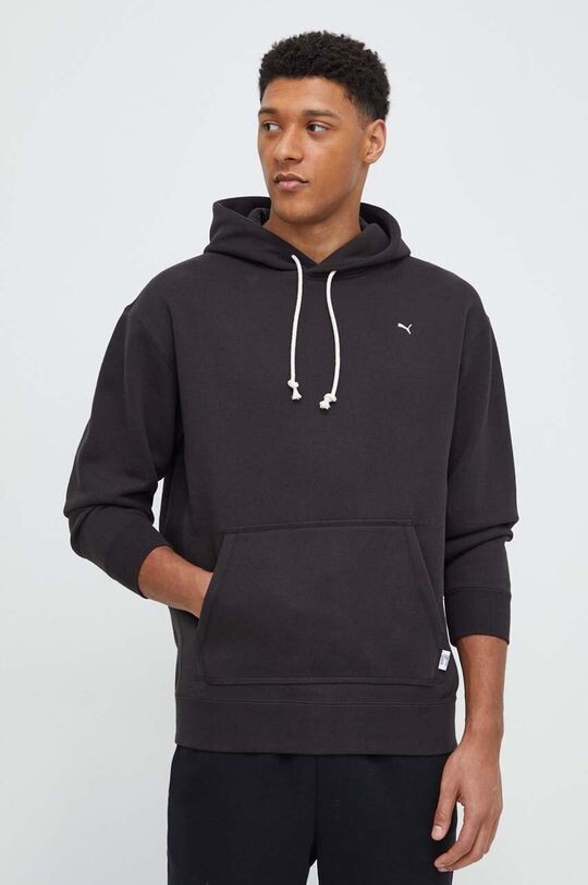 Хлопковая толстовка Puma, черный 
Хлопковая толстовка Puma, черный