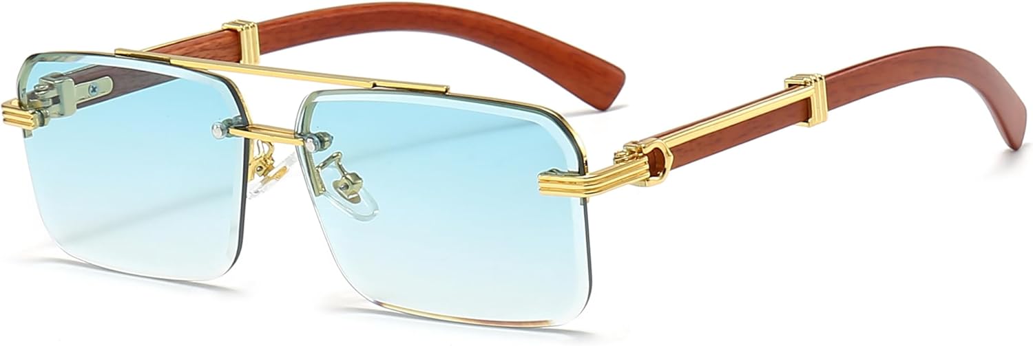 Модные солнцезащитные очки без оправы прямоугольной формы для мужчин и женщин, квадратные солнцезащитные очки без оправы, защита от УФ-излучения UV 400 Teumire, A05 Gradient Green Lens
Модные солнцезащитные очки без оправы прямоугольной формы для мужчин и женщин, квадратные солнцезащитные очки без оправы, защита от УФ-излучения UV 400 Teumire, A05 Gradient Green Lens