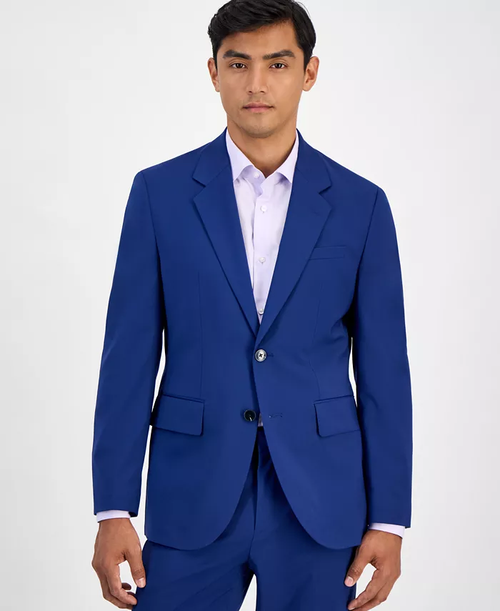 Мужской пиджак Modern-Fit из смесовой шерсти Hugo Boss, синий
Мужской пиджак Modern-Fit из смесовой шерсти Hugo Boss, синий