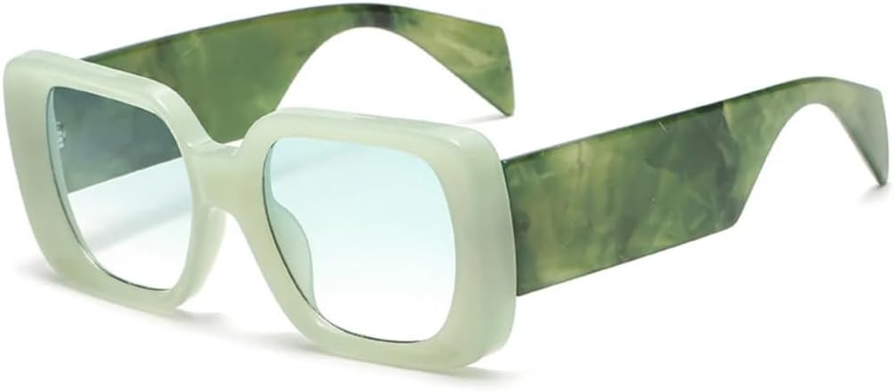 Модные солнцезащитные очки большого размера с прозрачными дужками, в стиле ретро, с градиентным переходом цвета и защитой от УФ-излучения UV400, для женщин и мужчин TVTBBVV, Green Green Gradient
Модные солнцезащитные очки большого размера с прозрачными дужками, в стиле ретро, с градиентным переходом цвета и защитой от УФ-излучения UV400, для женщин и мужчин TVTBBVV, Green Green Gradient