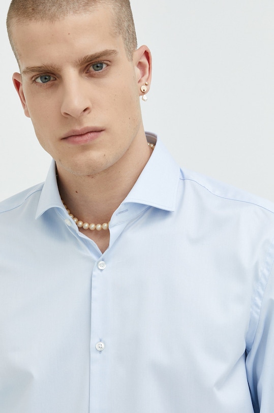 Хлопковая рубашка Hugo, синий
Хлопковая рубашка Hugo, синий