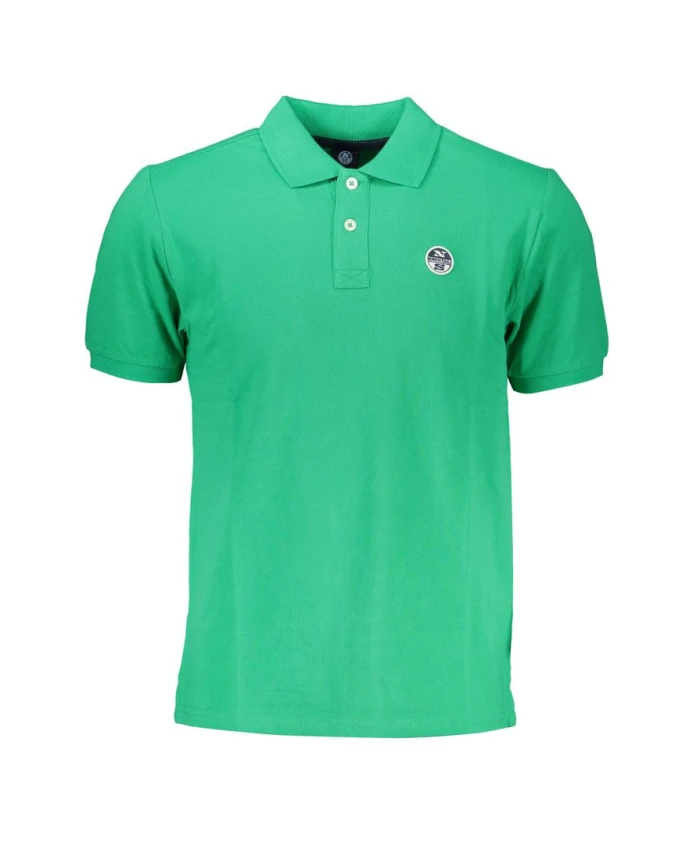 Зеленая хлопковая рубашка-поло с логотипом North Sails, зеленый
Зеленая хлопковая рубашка-поло с логотипом North Sails, зеленый