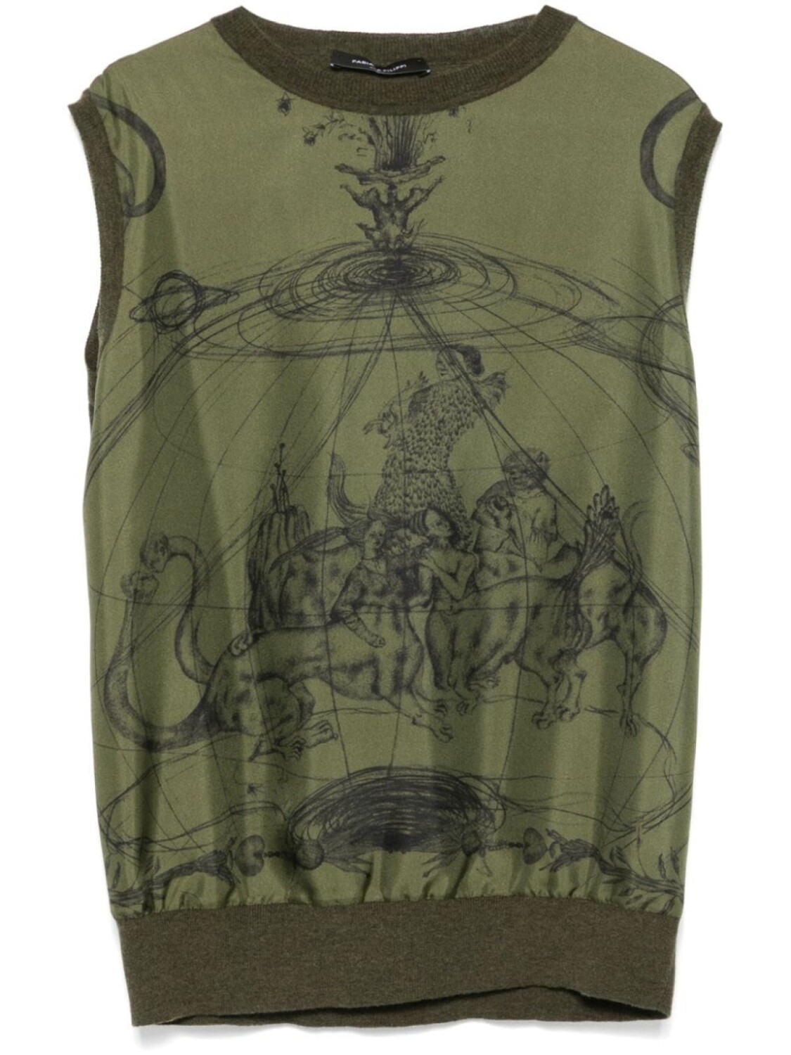 Fabiana Filippi топ с графичным принтом, зеленый
Fabiana Filippi топ с графичным принтом, зеленый