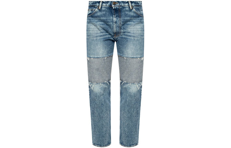 Джинсы женские Maison Margiela с вставками, светло-голубой 
Джинсы женские Maison Margiela с вставками, светло-голубой