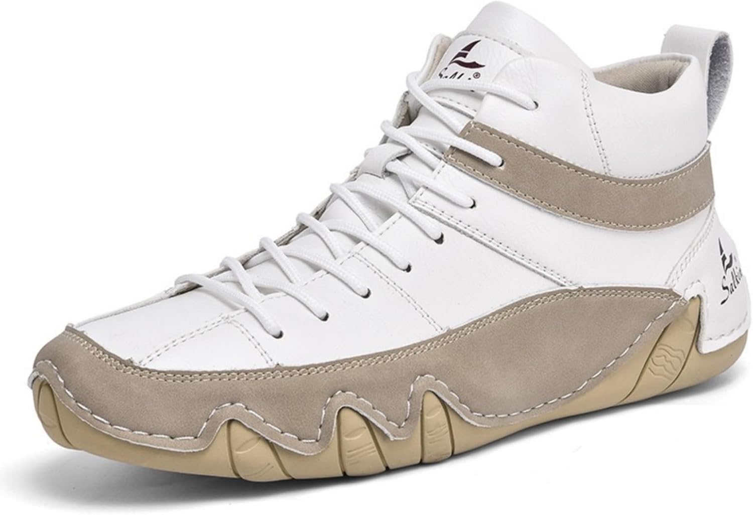 Мужские классические кожаные ботинки Chukka на шнуровке, повседневные с круглым носком, высокие, противоскользящие, для ходьбы, вождения и ежедневного похода Khwfjas, белый
Мужские классические кожаные ботинки Chukka на шнуровке, повседневные с круглым носком, высокие, противоскользящие, для ходьбы, вождения и ежедневного похода Khwfjas, белый