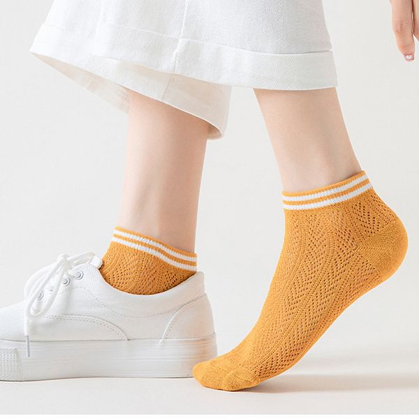 Женские легкие сетчатые носки с полосатыми манжетами, 4 пары Anna-Kaci, White Khaki Black
Женские легкие сетчатые носки с полосатыми манжетами, 4 пары Anna-Kaci, White Khaki Black