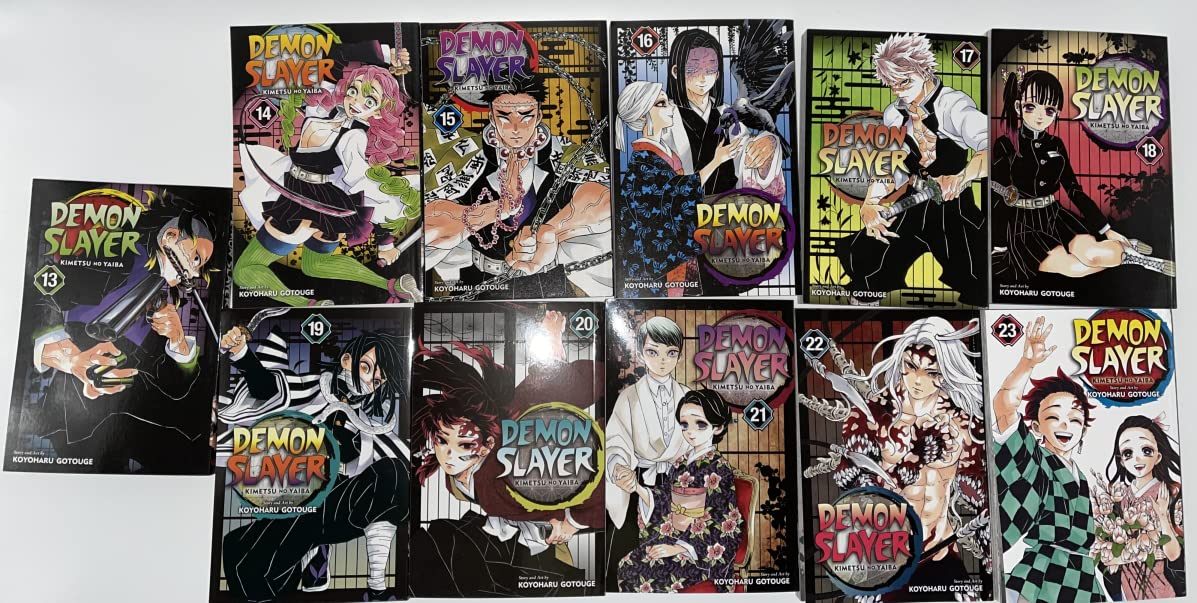 Demon Slayer: Kimetsu no Yaiba Vol 13 - Vol 23 Books Collection Set Paperback (Generic)
Demon Slayer: Kimetsu no Yaiba Vol 13 - Vol 23 Books Collection Set Paperback (Generic)