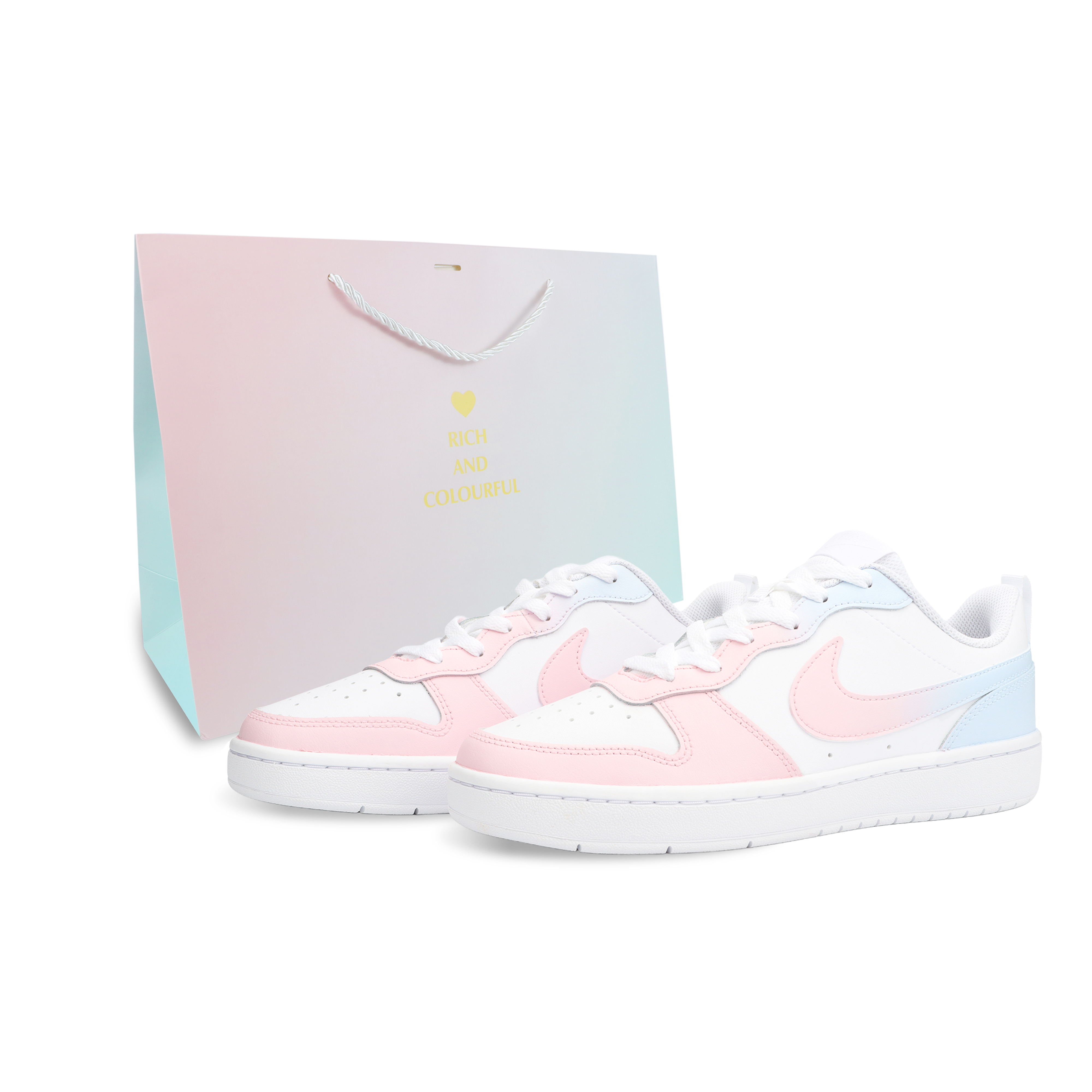 Детские кроссовки для скейтбординга Court Borough с радужными вставками и низким верхом для подростков Nike, синий/розовый
Детские кроссовки для скейтбординга Court Borough с радужными вставками и низким верхом для подростков Nike, синий/розовый