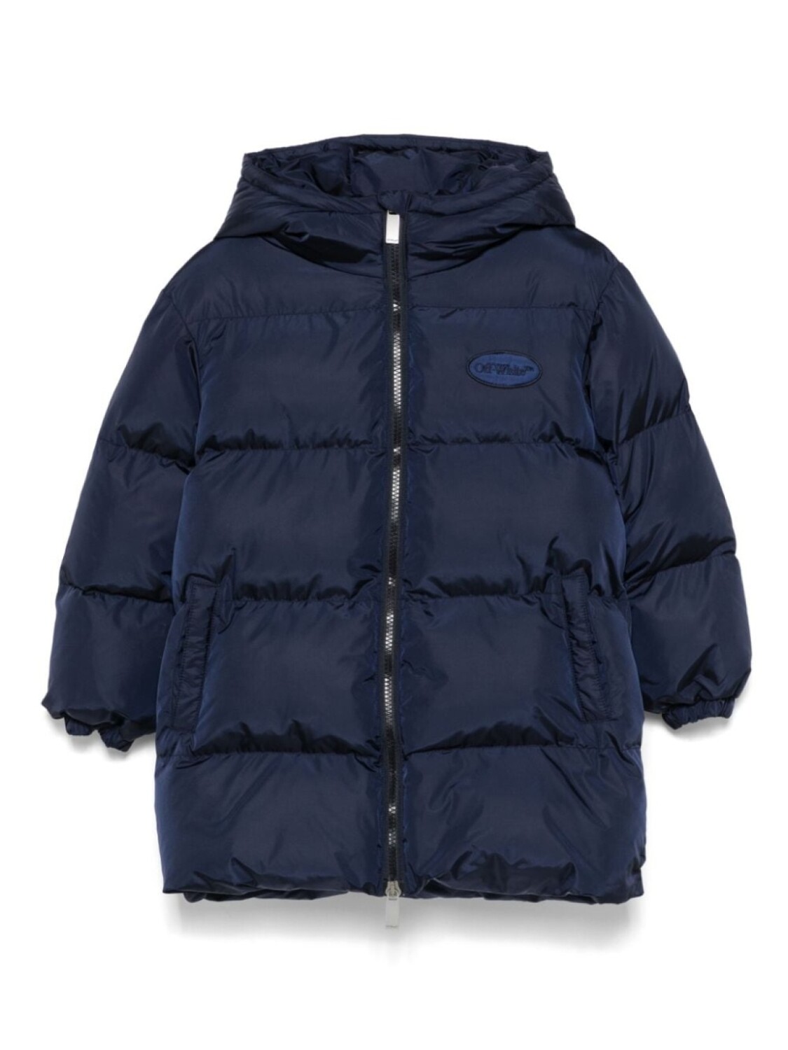 Off-White Kids пуховик с мотивом «Стрелки», синий
Off-White Kids пуховик с мотивом «Стрелки», синий