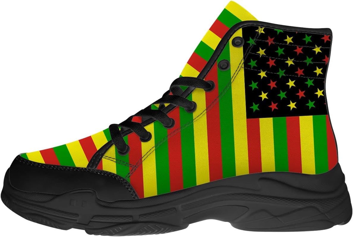 Кеды Rasta для женщин и мужчин на шнуровке из холщовой ткани, модные высокие кроссовки, подарок для нее и для него Quorax, черный/зеленый
Кеды Rasta для женщин и мужчин на шнуровке из холщовой ткани, модные высокие кроссовки, подарок для нее и для него Quorax, черный/зеленый