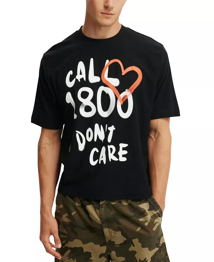 Мужская укороченная футболка с принтом Cotton On, белый
Мужская укороченная футболка с принтом Cotton On, белый