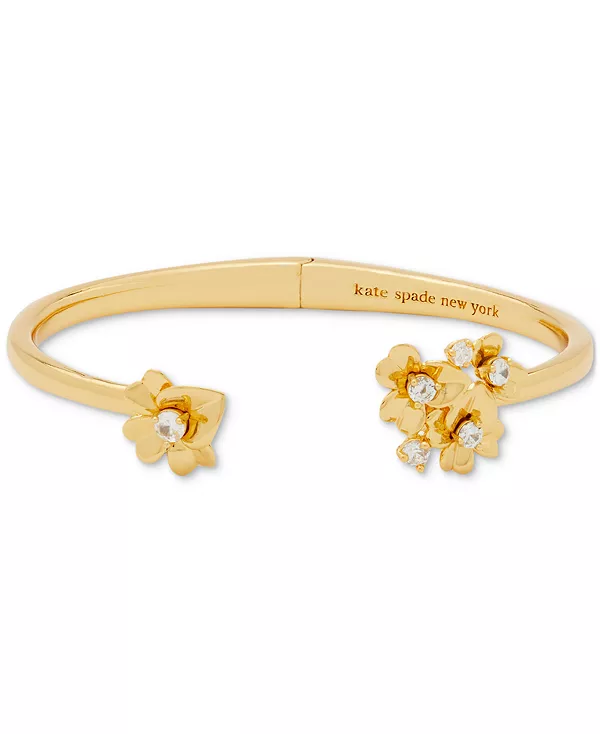 Браслет-Манжета с драгоценными анютиными глазками золотистого оттенка Kate Spade New York, gold.
Браслет-Манжета с драгоценными анютиными глазками золотистого оттенка Kate Spade New York, gold.