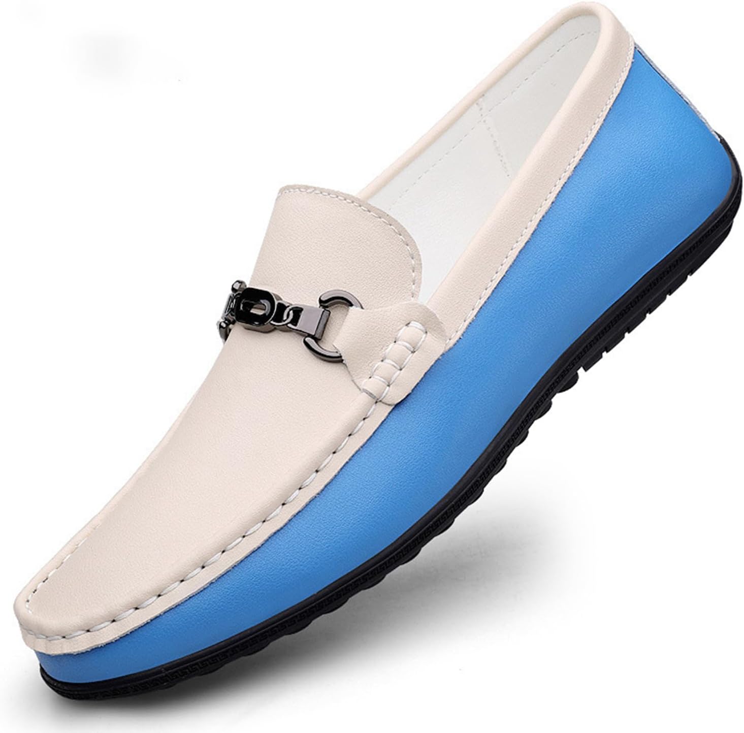 Мужские кожаные мокасины Dacnakby Two Tone Penny Loafers с элегантной пряжкой, повседневные слипоны, лодочные туфли, белый/синий
Мужские кожаные мокасины Dacnakby Two Tone Penny Loafers с элегантной пряжкой, повседневные слипоны, лодочные туфли, белый/синий
