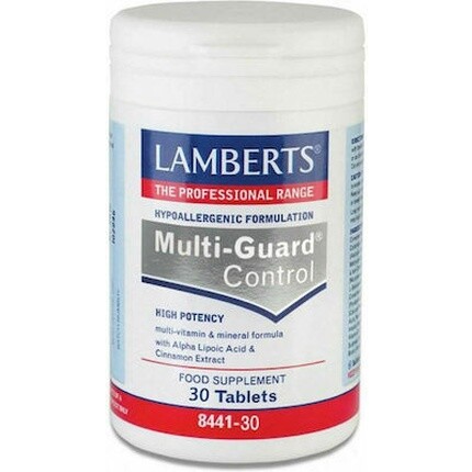 Мультивитаминные таблетки Multi Guard Control - 30 таблеток Lamberts
Мультивитаминные таблетки Multi Guard Control - 30 таблеток Lamberts