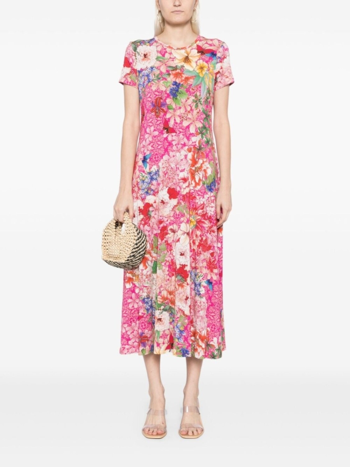 Johnny Was платье Janie Favorite с рукавами кап, розовый 
Johnny Was платье Janie Favorite с рукавами кап, розовый