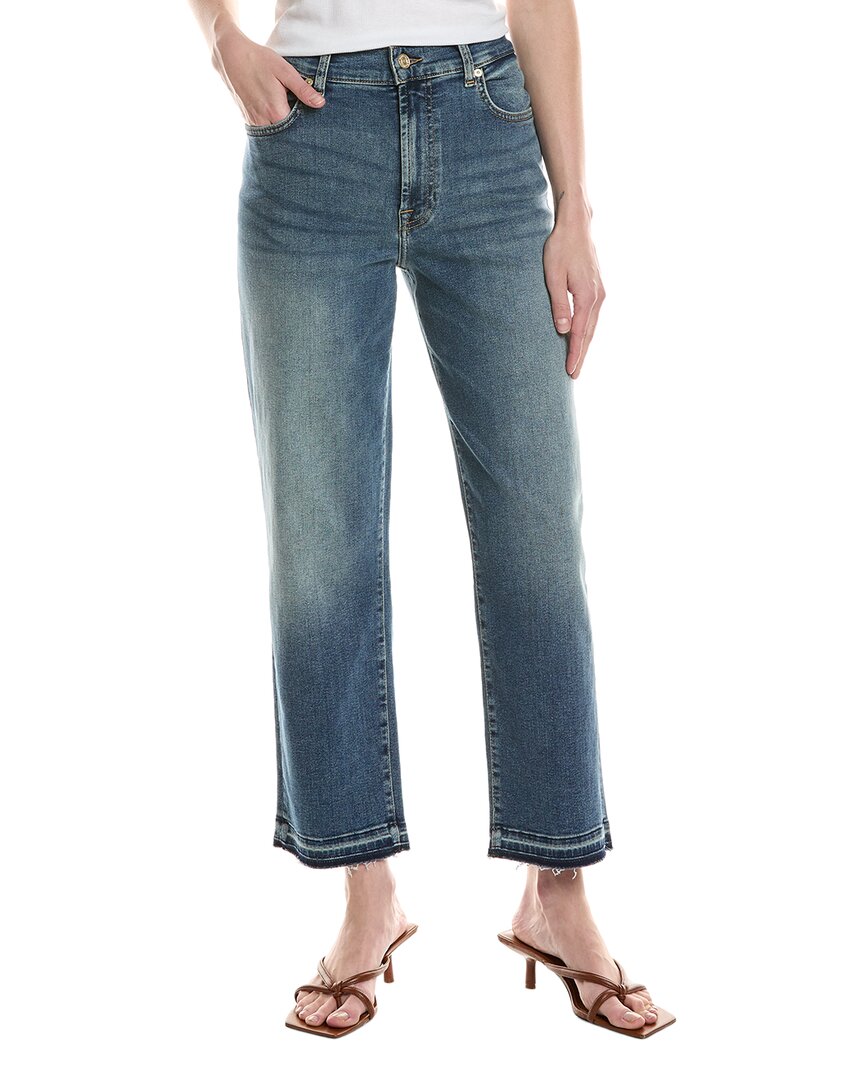 7 For All Mankind The Modern Straight Sunflower Прямые джинсы с зауженным низом, синий
7 For All Mankind The Modern Straight Sunflower Прямые джинсы с зауженным низом, синий