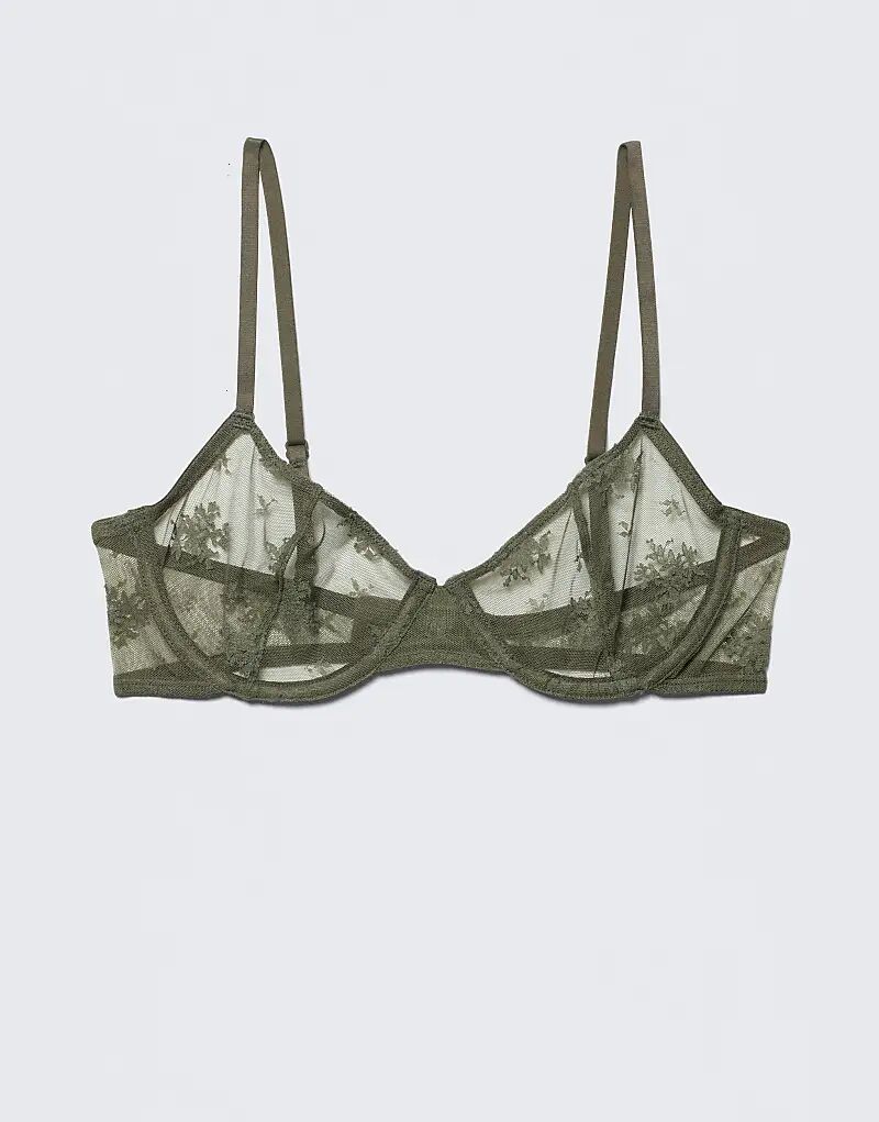 Бюстгальтер на косточках из кружева цвета хаки Weekday
Бюстгальтер на косточках из кружева цвета хаки Weekday