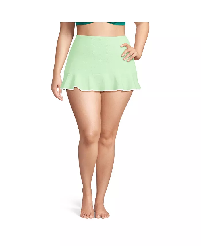 Женская мини-юбка для плавания из пике с оборками по подолу Lands' End, зеленый
Женская мини-юбка для плавания из пике с оборками по подолу Lands' End, зеленый