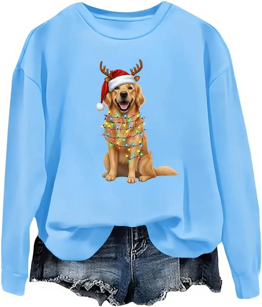 Свитшот с золотистым ретривером на Рождество, забавная собака woati
Свитшот с золотистым ретривером на Рождество, забавная собака woati