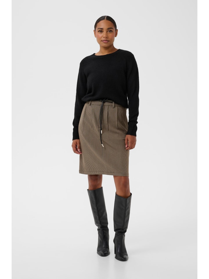 Kaffe Юбка KAelyah свободного кроя, бежево-черная, с мелким узором «гусиная лапка»
Kaffe Юбка KAelyah свободного кроя, бежево-черная, с мелким узором «гусиная лапка»