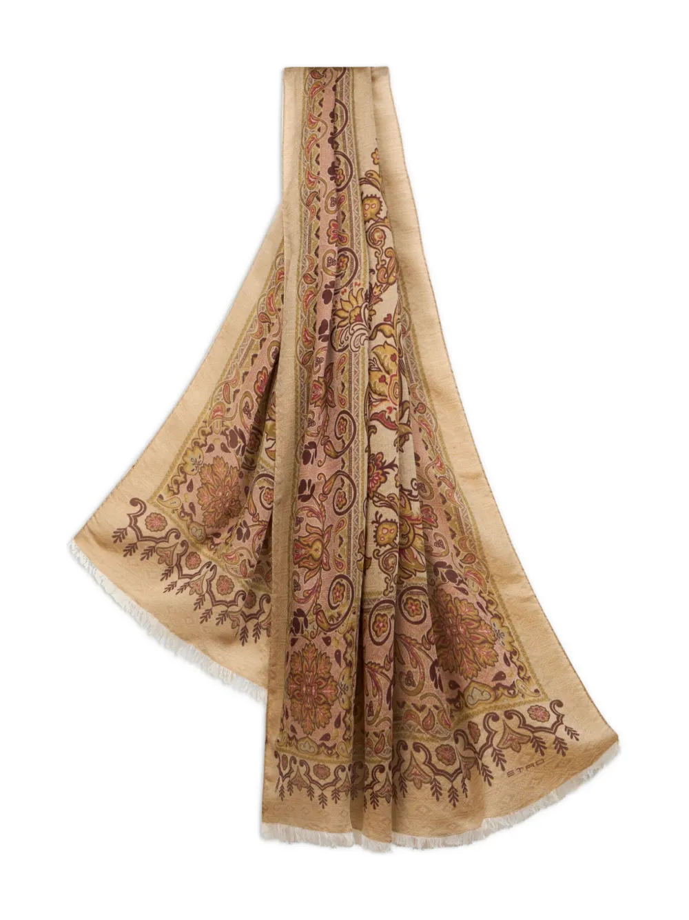 Шарф с жаккардовым узором и узором пейсли ETRO, нейтральный
Шарф с жаккардовым узором и узором пейсли ETRO, нейтральный