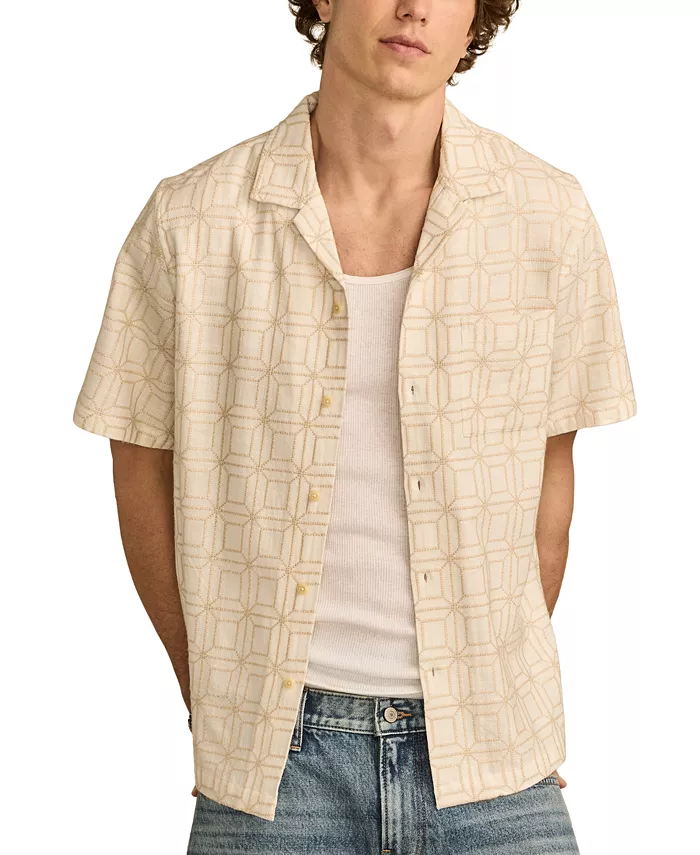 Мужская рубашка с геометрическим принтом и отложным воротником Camp-Collar Lucky Brand, мультиколор
Мужская рубашка с геометрическим принтом и отложным воротником Camp-Collar Lucky Brand, мультиколор