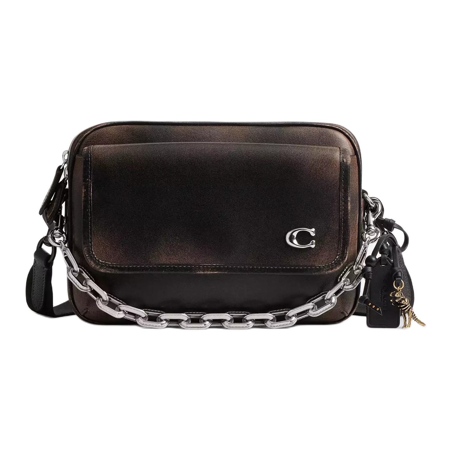 COACH Джинсовая кожаная сумка-кроссбоди среднего размера с флисовой отделкой и стеклянным блеском
COACH Джинсовая кожаная сумка-кроссбоди среднего размера с флисовой отделкой и стеклянным блеском