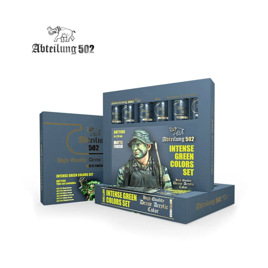 Набор насыщенных зеленых цветов, Abteilung 502 - Acrylics
Набор насыщенных зеленых цветов, Abteilung 502 - Acrylics