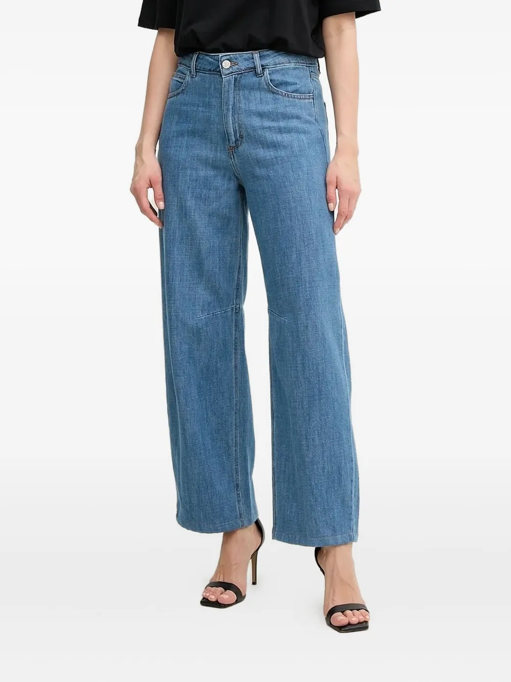 Джинсы с поясом Silvian Heach, синий 
Джинсы с поясом Silvian Heach, синий