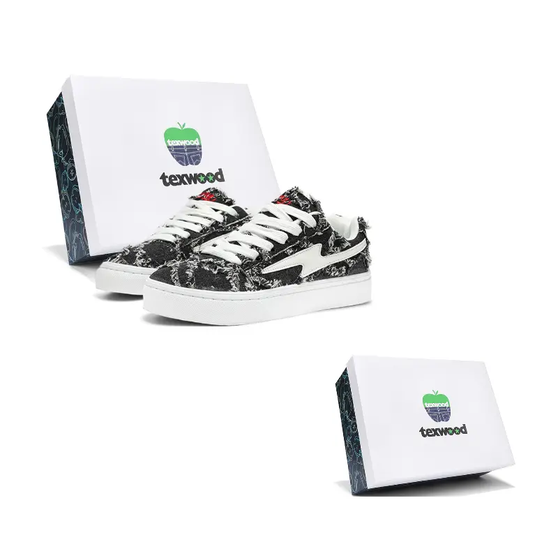 TEXWOOD Низкие скейтерские кросcовки унисекс деним черные, цвет Denim Black 
TEXWOOD Низкие скейтерские кросcовки унисекс деним черные, цвет Denim Black