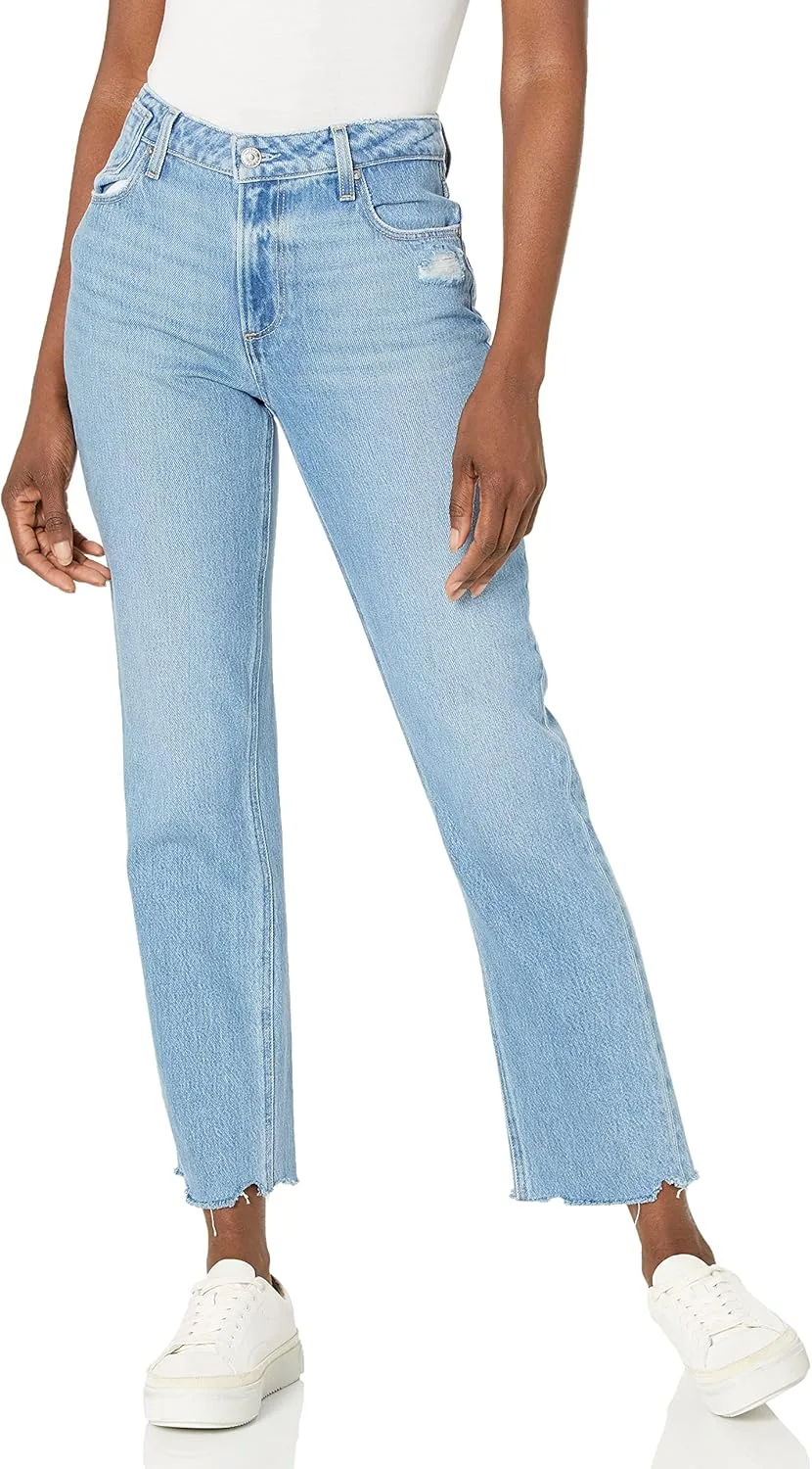 PAIGE Women's Noella 30in Offset Coin Pocket Mid Rise Relaxed Straight в цвете Bodacious Distressed с Chill Hem
PAIGE Women's Noella 30in Offset Coin Pocket Mid Rise Relaxed Straight в цвете Bodacious Distressed с Chill Hem