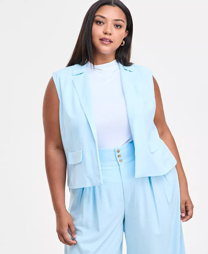 Модный укороченный жилет больших размеров Bar III, синий
Модный укороченный жилет больших размеров Bar III, синий