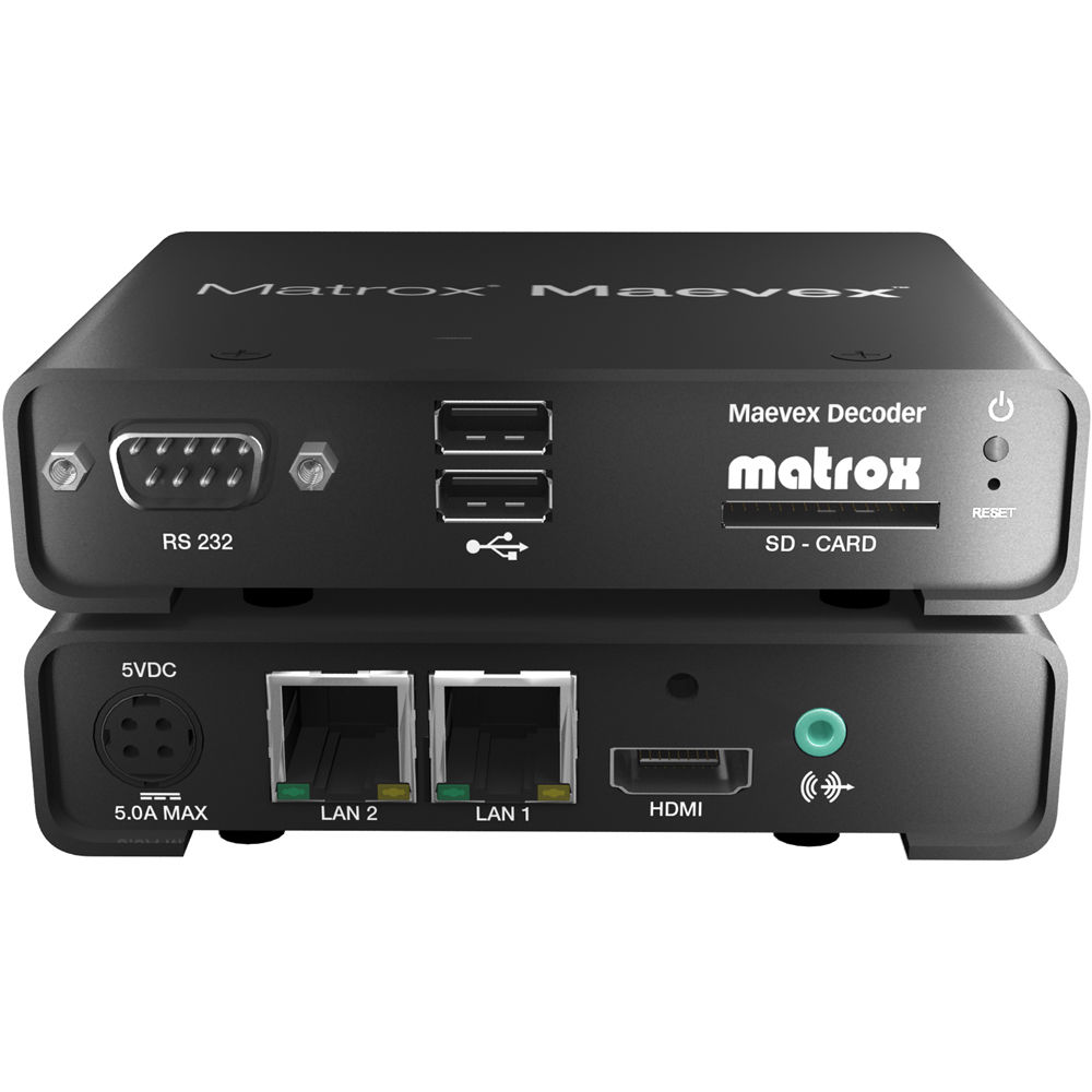 Декодер Matrox MVX-D5150F Maevex H.264
Декодер Matrox MVX-D5150F Maevex H.264